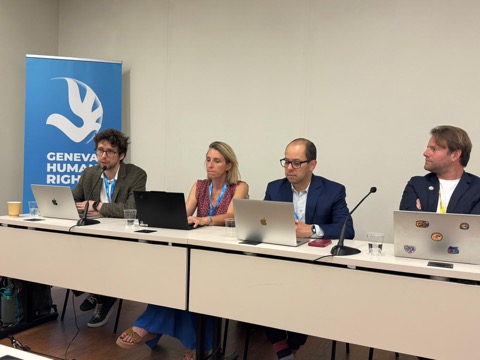 Łukasz Szoszkiewicz on a panel at WSIS Forum 2026, Geneva